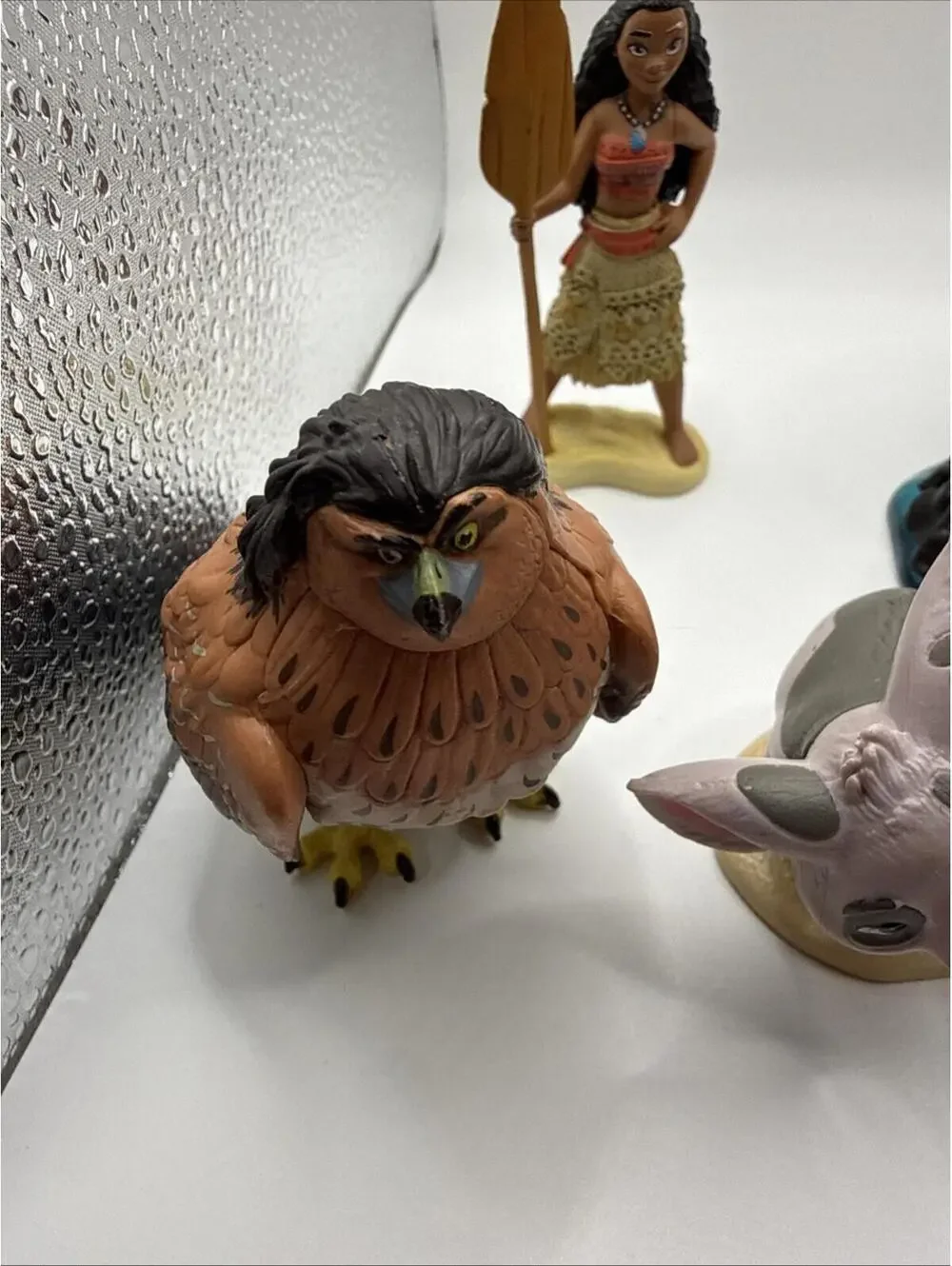 Lot of 6 Moana Figures Small PVC Plastic Walt Disney Princess Toys Cake Toppers